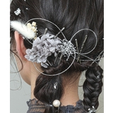 ドライフラワー 金箔 パール Uピン ヘアピン 結婚式 パーティ ヘアアレンジ | kana | 詳細画像9