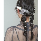 ドライフラワー 金箔 パール Uピン ヘアピン 結婚式 パーティ ヘアアレンジ | kana | 詳細画像6