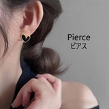 ハート ピアス アシメハートピアス | VICTORIA | 詳細画像1