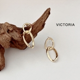 ダブルリングピアス ラウンドピアス シンプル | VICTORIA | 詳細画像5 