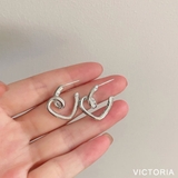 ハートフレームピアス シンプル きれいめ | VICTORIA | 詳細画像7