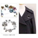 ブローチ ラウンド型/カットクリスタル 母の日 ギフト BR-22 | VINGTAINE | 詳細画像5