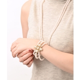 アンティーク調3連パールブレスレットＢ14 13[アクセサリー ドレス | VINGTAINE | 詳細画像4 