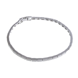 シルバー | スクエアチェーンブレスレット/華奢/シンプル/Sサイズ/Mサイズ B4061 | VINGTAINE