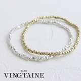 カットビーズブレスレット/シンプル/華奢/煌き/デイリー B4081 | VINGTAINE | 詳細画像1 