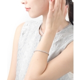 キュービックジルコニアラインテニスブレス ブライダル パーティーアクセサリー | VINGTAINE | 詳細画像4 