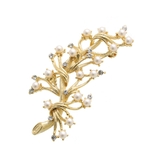 ゴールド | パール×ストーンツリーデザインブローチ 結婚式 パーティー | VINGTAINE