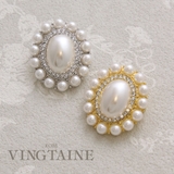 ブローチ オーバル クラシカル | VINGTAINE | 詳細画像1 