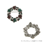 X masカラー クリスマスリースブローチ（S) | VINGTAINE | 詳細画像7 