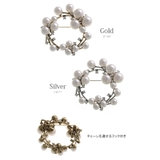 アンティーク調パール×ストーンサークル型ブローチ ラウンド型 卒業式 | VINGTAINE | 詳細画像8