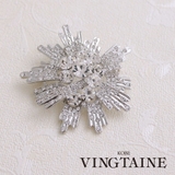フラワーブローチ 大きめ クリスタル | VINGTAINE | 詳細画像1 