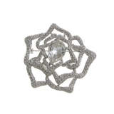 クリスタル | カメリアデザインブローチ 大ぶり 華やか | VINGTAINE