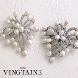 淡水パールデザインブローチ 大ぶり パール | VINGTAINE | 詳細画像1 