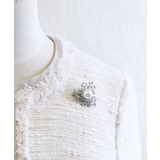 パール＆ストーンデザインブローチ 小ぶり 上品 | VINGTAINE | 詳細画像6 