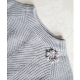 パール×リーフサークルブローチ 上品 パーティー | VINGTAINE | 詳細画像6 