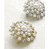 スノークリスタルブローチ/パール/結晶/ラインストーン BR-25 | VINGTAINE | 詳細画像10 