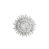 クリスタル | ミニブローチ ラウンド サークル | VINGTAINE