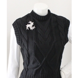 ブローチ リーフモチーフ カットクリスタル | VINGTAINE | 詳細画像4