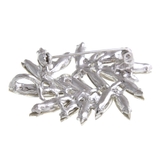 ブローチ リーフデザイン カットクリスタル | VINGTAINE | 詳細画像2 