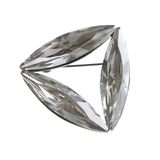 ワンカラー | ブローチ クリスタル トライアングル | VINGTAINE