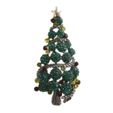 レッド系 | クリスマスツリーミニブローチ 細デザイン カラフル | VINGTAINE