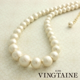 コットンパールネックレス/ショート C14-69 | VINGTAINE | 詳細画像1