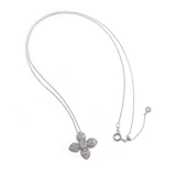 エレガントフラワーネックレス キュービックジルコニア スライド式アジャスター | VINGTAINE | 詳細画像3 