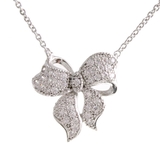 キュービックジルコニアパヴェリボンネックレス スライド式アジャスター マイクロパ… | VINGTAINE | 詳細画像3 