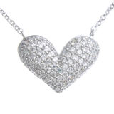 パヴェハートネックレス キュービックジルコニア スライド式アジャスター | VINGTAINE | 詳細画像3 