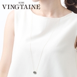 ラウンドプレートロングネックレス チェーン スライド式アジャスター | VINGTAINE | 詳細画像1