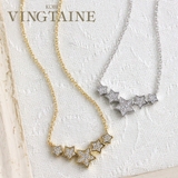 パヴェスターネックレス キュービックジルコニア ショートネックレス | VINGTAINE | 詳細画像1