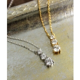 トリロジーネックレス ショートネックレス キュービックジルコニア | VINGTAINE | 詳細画像8