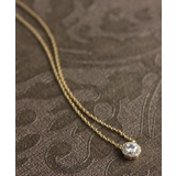 一粒ストーンネックレス ヘイローデザイン スライド式アジャスター | VINGTAINE | 詳細画像10 