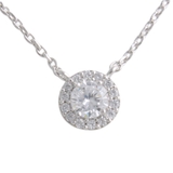 一粒ストーンネックレス ヘイローデザイン スライド式アジャスター | VINGTAINE | 詳細画像3 