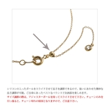 キュービックジルコニアフラワーネックレス スライダーチェーン スライド式アジャス… | VINGTAINE | 詳細画像2 