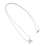 キュービックジルコニアフラワーネックレス スライダーチェーン スライド式アジャス… | VINGTAINE | 詳細画像3 