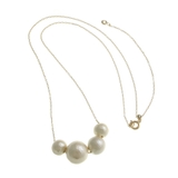 アシンメトリーコットンパールネックレス/シンプル/グラデーション C3110 | VINGTAINE | 詳細画像2