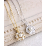 可憐なパールビジューネックレス/キュービックジルコニア C3131 | VINGTAINE | 詳細画像9 