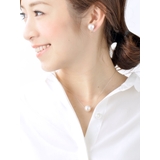 クリスタルパール一粒ネックレス（12mm）スライド式アジャスター スライダーチェ… | VINGTAINE | 詳細画像3 