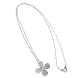 パヴェフラワーネックレス 花 キュービックジルコニア | VINGTAINE | 詳細画像3