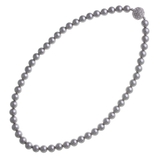 パールグレー | パール×パヴェボールネックレス(8mm) エレガント シンプル | VINGTAINE