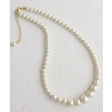 グラデーションコットンパールネックレス ショート エレガント | VINGTAINE | 詳細画像5 