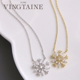 スノークリスタルネックレス 雪の結晶 レディース | VINGTAINE | 詳細画像1