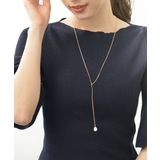 淡水パール&Y字チェーンネックレス ラリアット バロックパール | VINGTAINE | 詳細画像4