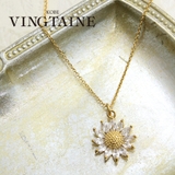 ビジューフラワーモチーフネックレス アクセサリー レディース | VINGTAINE | 詳細画像1