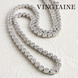 キュービックジルコニアラインネックレス ブライダル パーティーアクセサリー | VINGTAINE | 詳細画像1 