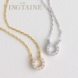 キュービックジルコニアホースシューネックレス キュービックジルコニア 馬蹄 | VINGTAINE | 詳細画像1 