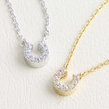 キュービックジルコニアホースシューネックレス キュービックジルコニア 馬蹄 | VINGTAINE | 詳細画像3 