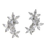 トリプルフラワーイヤリング キュービックジルコニア お花E2 | VINGTAINE | 詳細画像3 