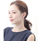 一粒ストーン付きウェーブロングノンホールピアス ピアスみたいなイヤリング | VINGTAINE | 詳細画像3 
